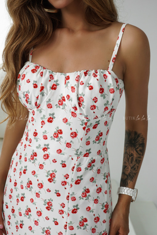 Sukienka w kwiatowy print Leonie