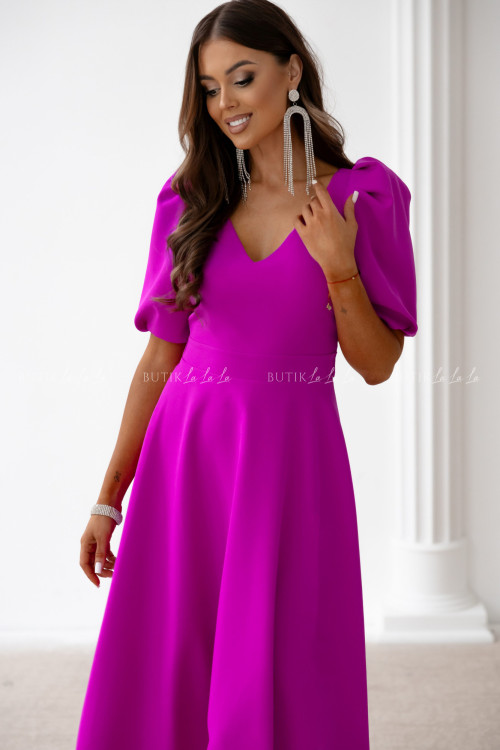 Sukienka midi fuksja Anderson