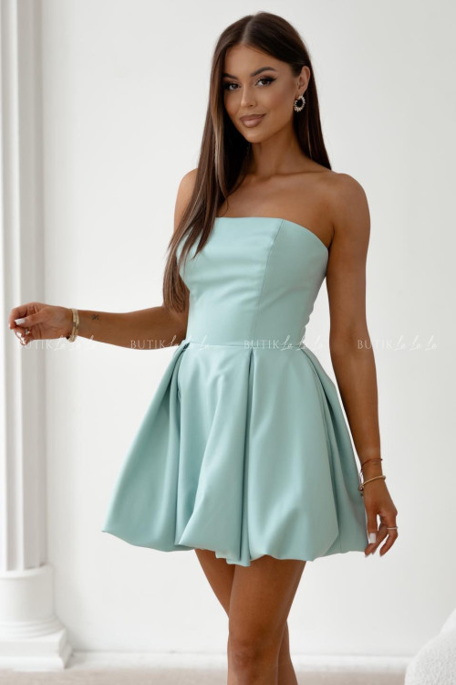 Sukienka pistacjowa mini Bonari