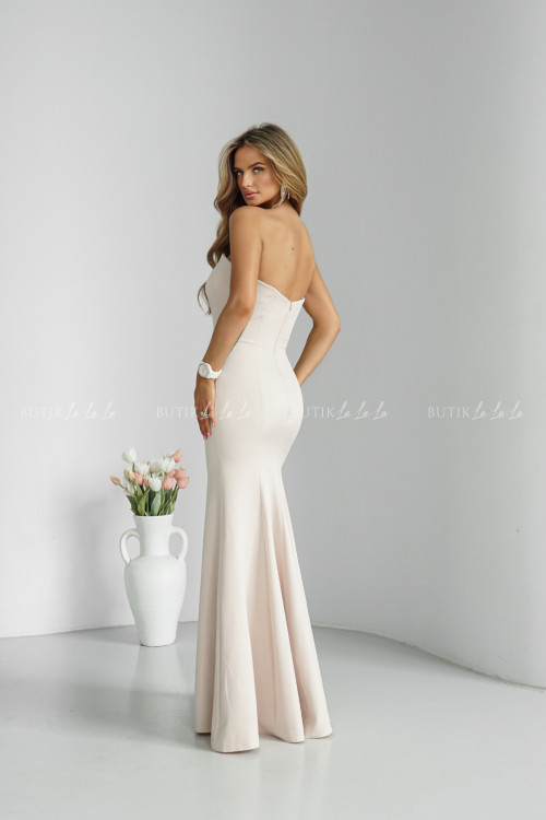 Sukienka maxi beżowa Sami 1