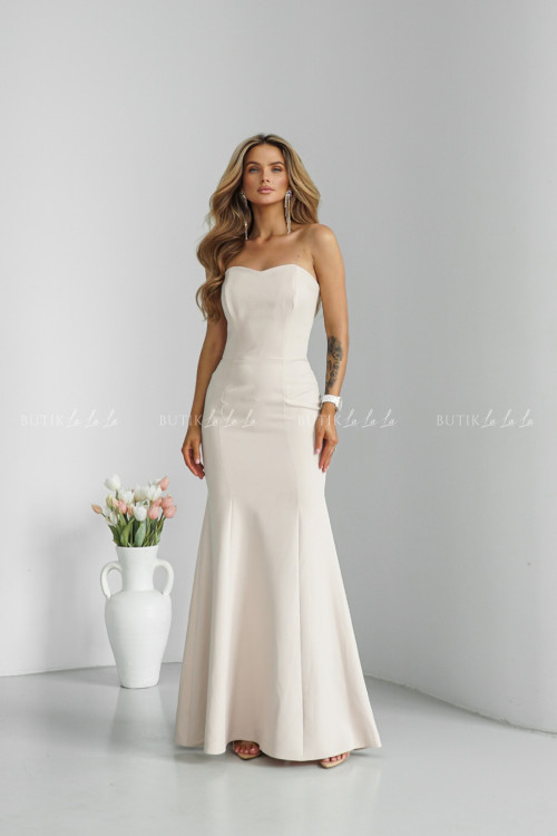 Sukienka maxi beżowa Sami 2