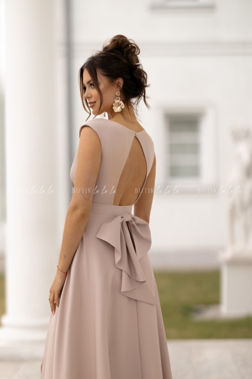 Sukienka maxi beżowa Rosabella