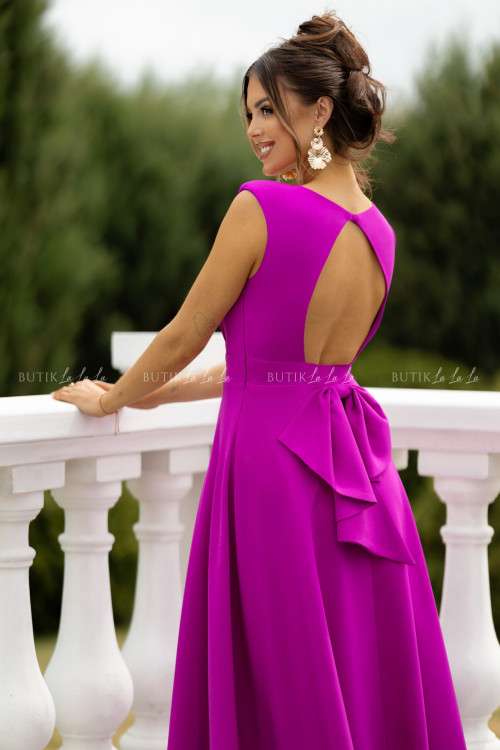 Sukienka maxi fuksjowa Rosabella