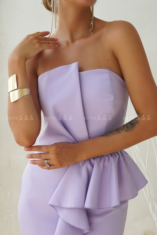 Sukienka maxi lawendowa Viollina