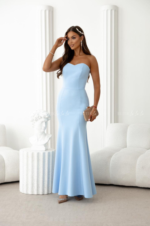 Sukienka maxi niebieska Sami