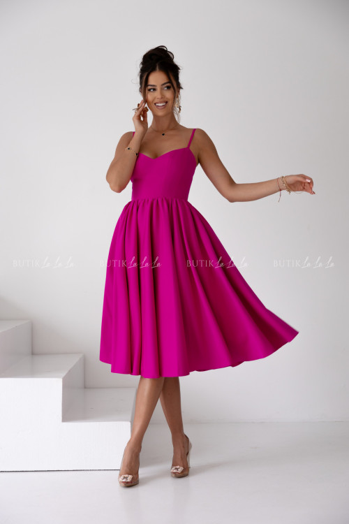 Sukienka midi fuksja Norway