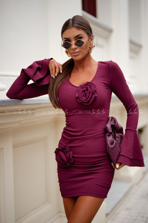 Sukienka bordowa Venezja 2