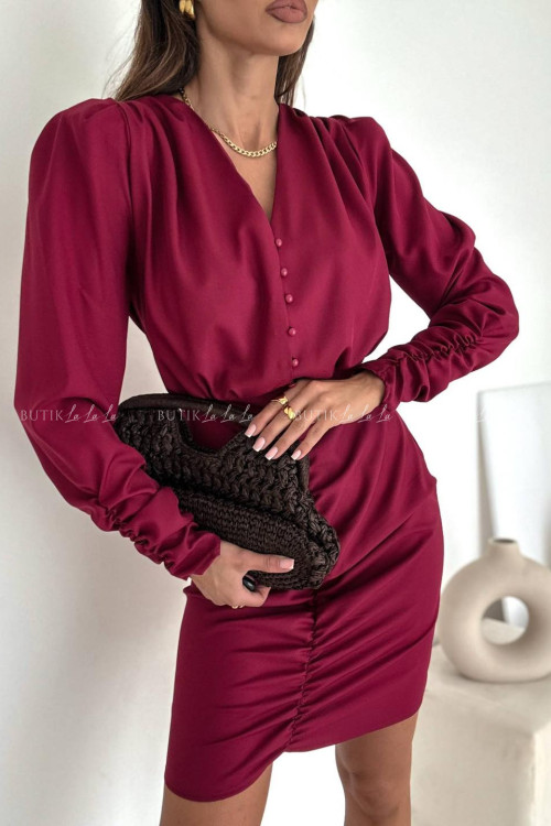 Sukienka bordowa Sevilla