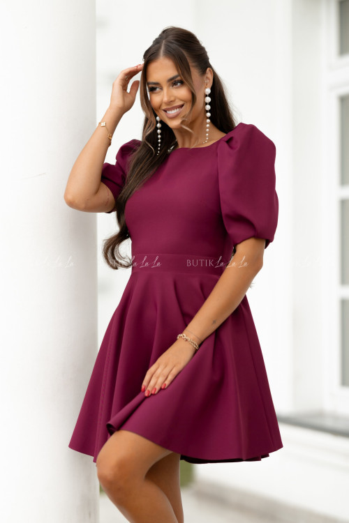 Sukienka mini bordowa Pamela