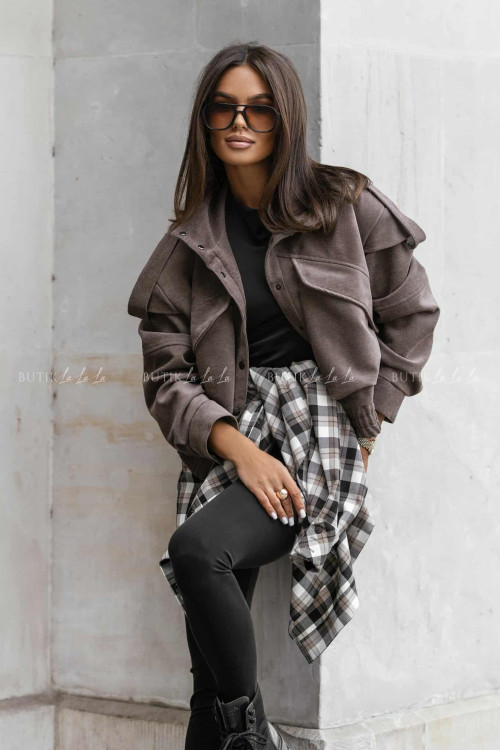 Kurtka zamszowa kawowa Britnie