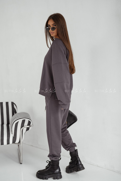 Komplet dresowy grafitowy Lunie 1