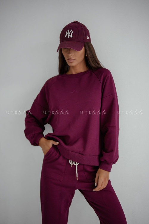 Komplet dresowy bordowy Lunie 1