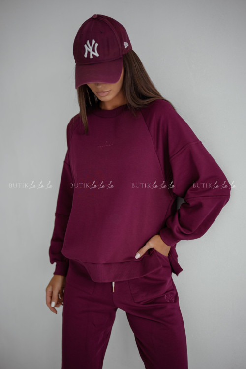 Komplet dresowy bordowy Lunie 2