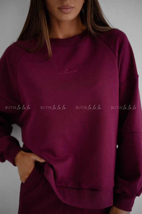 Komplet dresowy bordowy Lunie 3