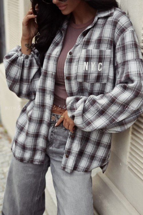 Koszula w kratę Nyc 1