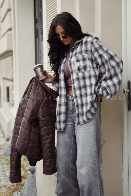 Koszula w kratę Nyc 2