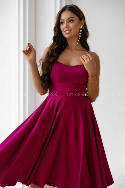 Sukienka midi amarantowa Felicita