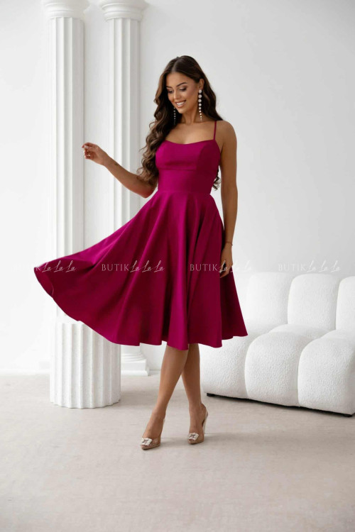 Sukienka midi amarantowa Felicita 2