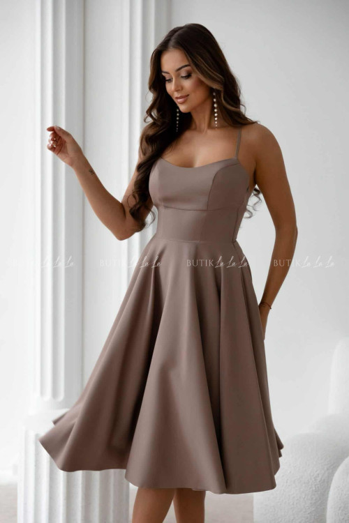 Sukienka midi kawowa Felicita 5