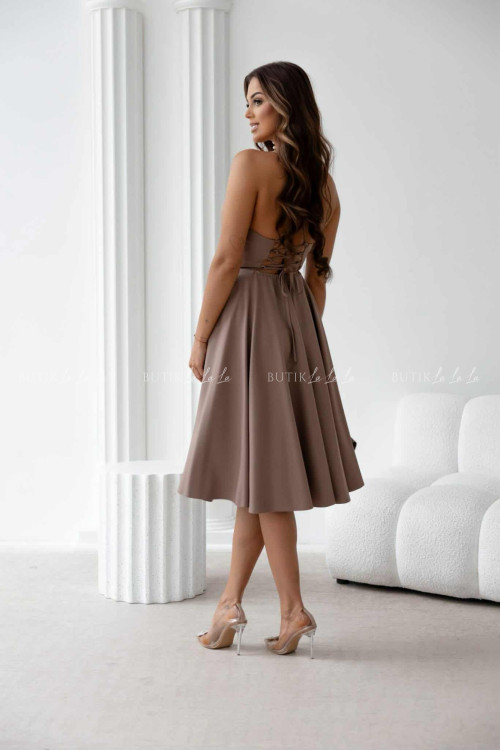 Sukienka midi kawowa Felicita 3
