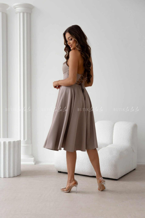 Sukienka midi kawowa Felicita 4