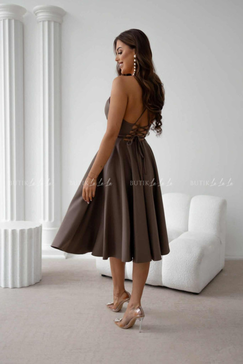 Sukienka midi brązowa Felicita 2