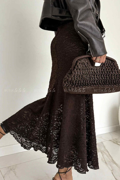 Spódnica koronkowa brązowa Lisa 1