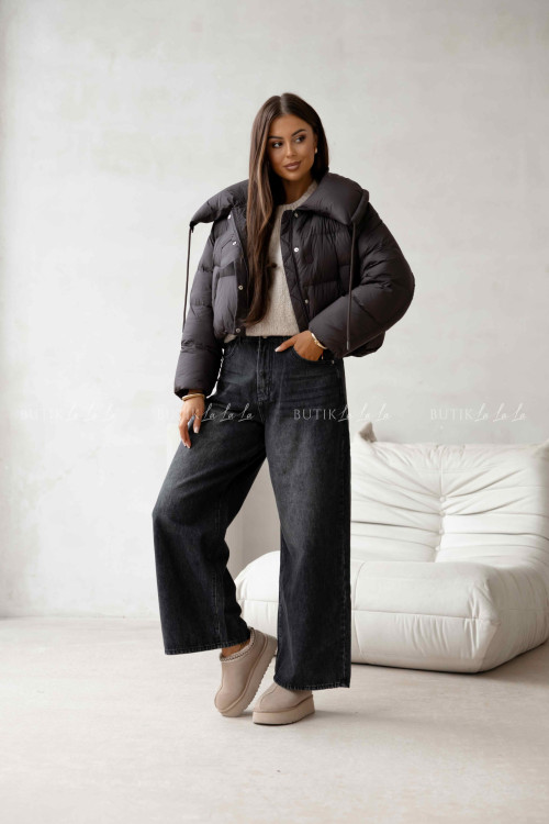 Kurtka o krószym kroju brązowa Seville 1