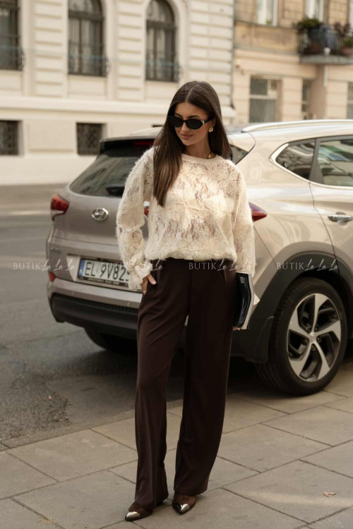 Bluzka ażurowa kremowa Pomeli 1