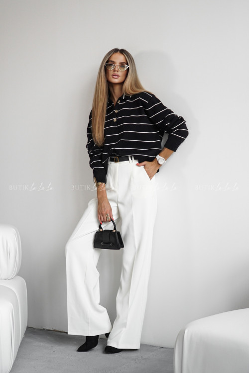 Bluzka czarna w paski Elodi 3