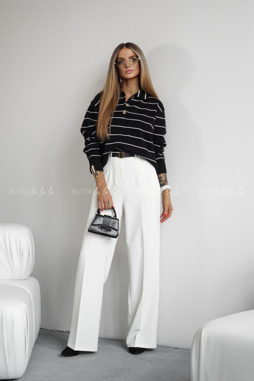 Bluzka czarna w paski Elodi 4