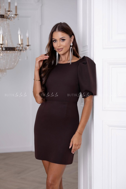 Sukienka czekoladowa mini Irmina
