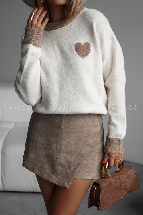 Sweter kremowy Amore 3