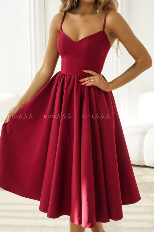 Sukienka midi bordowa Norway 1