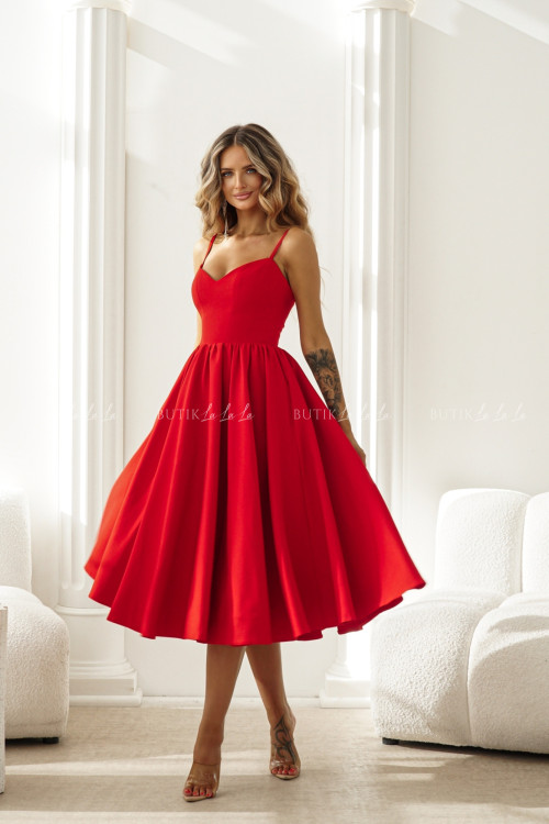 Sukienka midi czerwona Norway 5