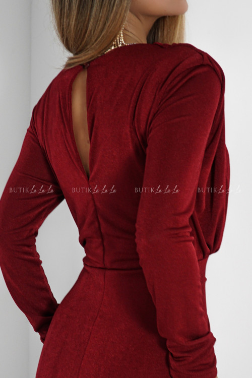 Sukienka bordowa Melodyna 1