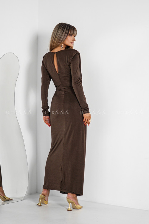 Sukienka brązowa Melodyna 2