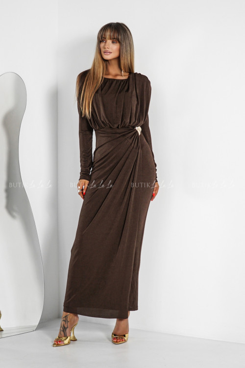 Sukienka brązowa Melodyna 4