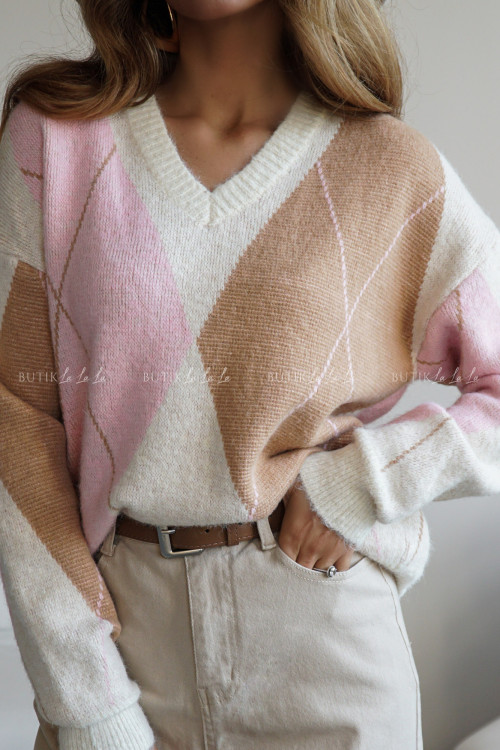 Spodnie beżowe typu mom fit Finestro 7