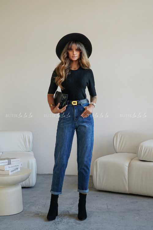 Bluzka dzianinowa czarna Dima 2