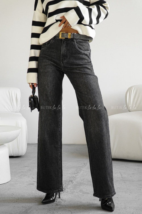 Spodnie jeansowe grafitowe Astero 5