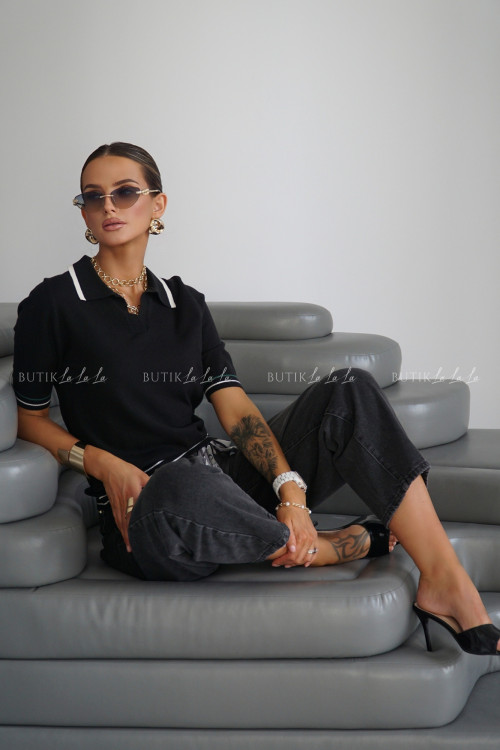 Spodnie jeansowe typu balloon grafitowe Avrill 5