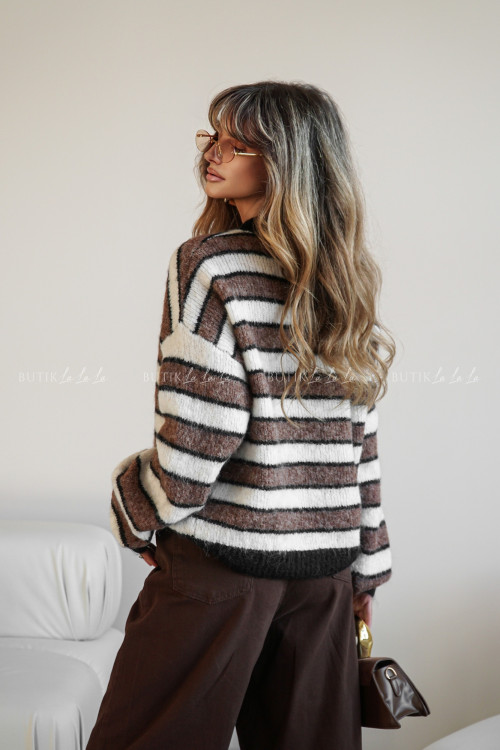 Sweter w paski Amicus 1