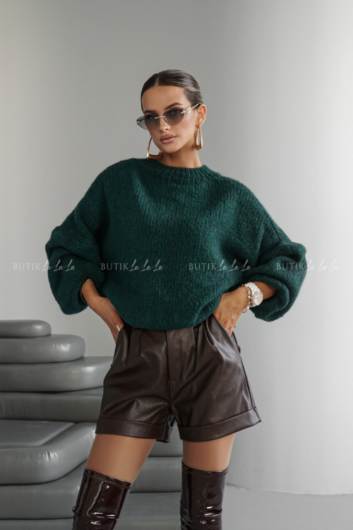 Sweter butelkowa zieleń Amando 2