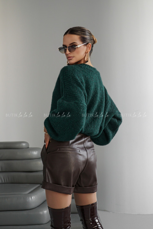 Sweter butelkowa zieleń Amando 4