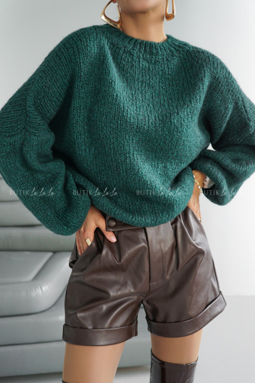 Sweter butelkowa zieleń Amando