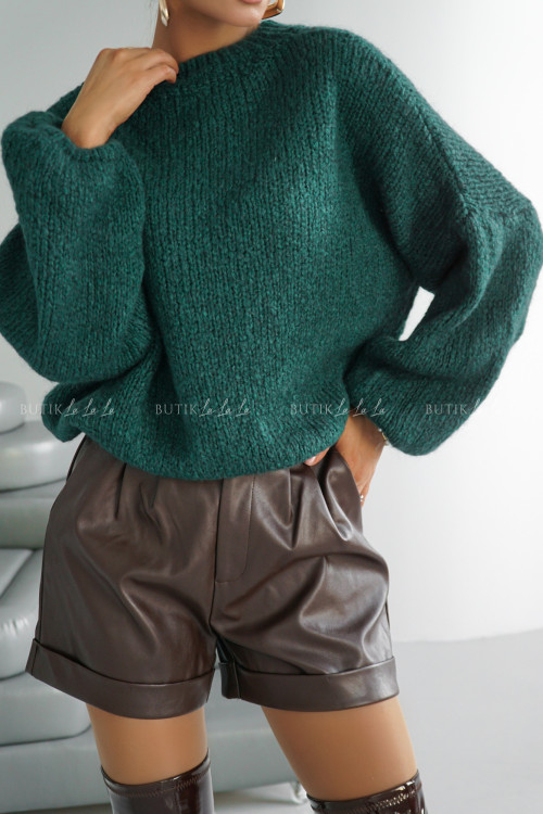 Sweter butelkowa zieleń Amando 9