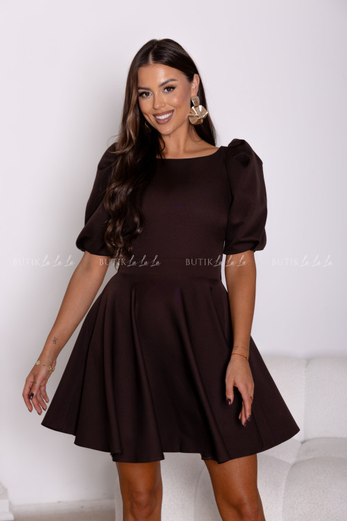 Sukienka mini czekoladowa Pamela