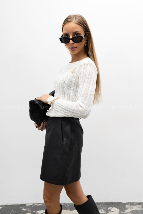 Bluzka dzianinowa biała Kira 2