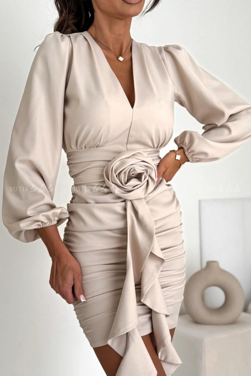 Sukienka jasno beżowa Molly